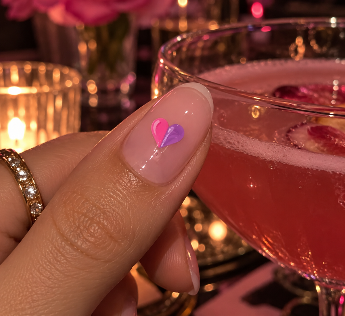 Stickers d'ongle test boisson